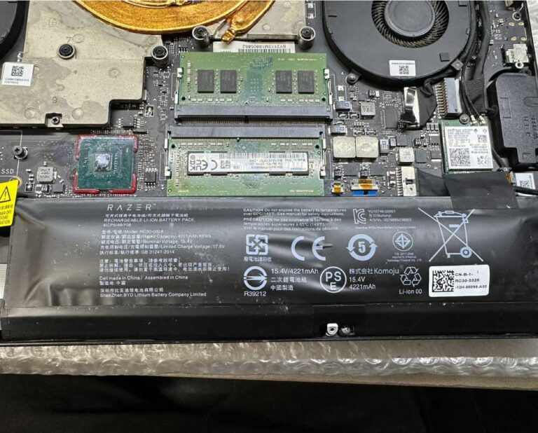Swollen Razer Laptop Battery
