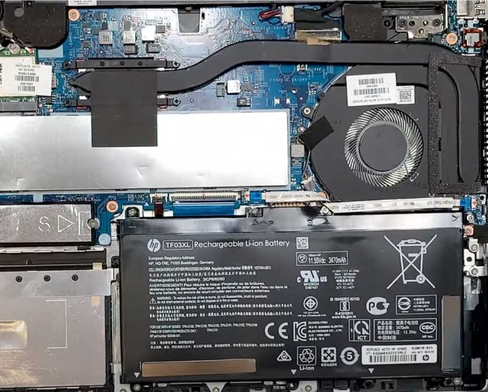 HP laptop battery replacement