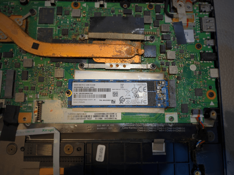 Laptop Motherboard Rusty from Water damage