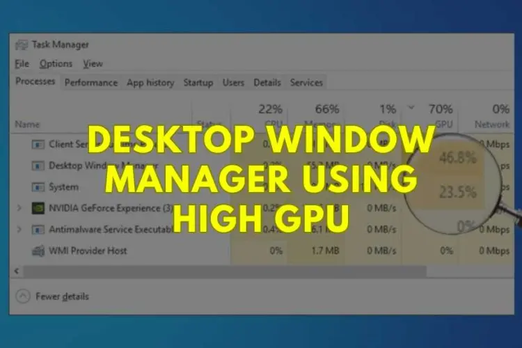 Desktop Window Manager Using High GPU