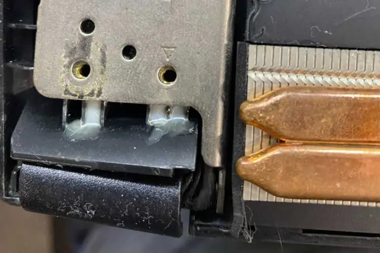 laptop bottom cracked hinge broken aftershock
