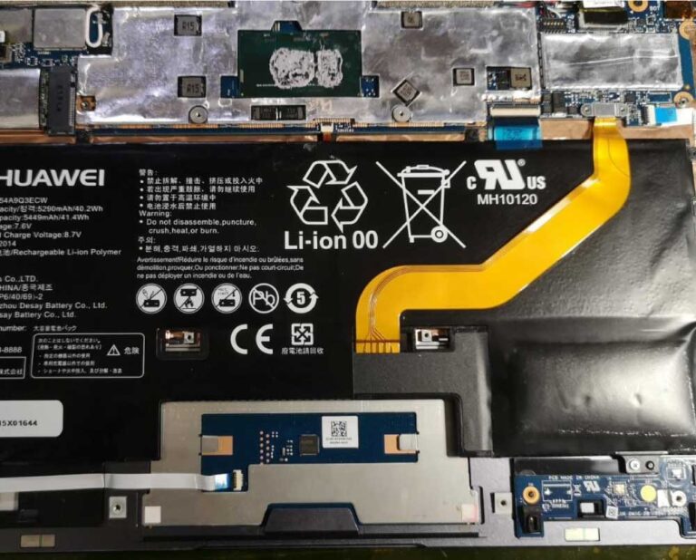 Huawei Laptop Battery Bloated