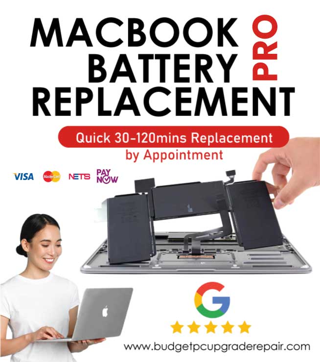 Macbook Pro battery replacement Singapore