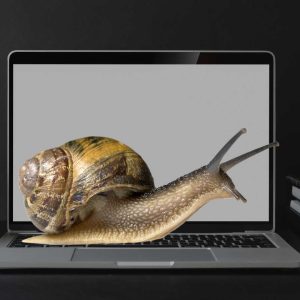 slow old laptop
